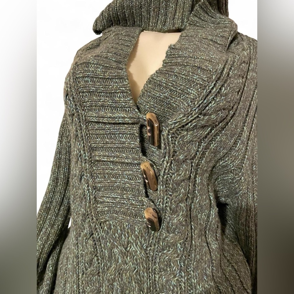 Old Navy Olive Cowl Neck Sweater - Picture 2 of 5